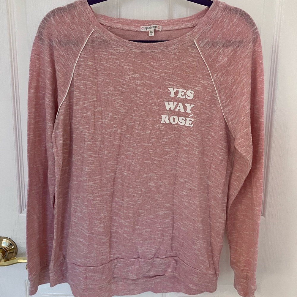 PJ salvage long sleeve lounge/pajama top